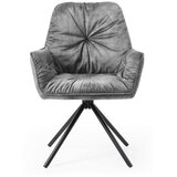 Livetastic Naslanjač Vintage, Siva, Vrtljiv | Shoptok.si
