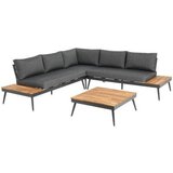 Beldano Lounge Garnitura Manoca, Siva, Les Akacije, 4-Delni Set | Shoptok.si