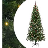 vidaXL Umestno božično drevo med 300 LED Zelena 210 cm PE in PVC | Shoptok.si