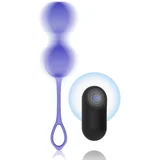 Dumas Vibrating Kegel Beads with Remote Purple