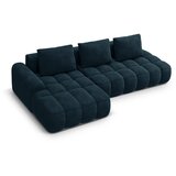 Cosmopolitan Design Petrolej zelena baršunasti sklopiva/s prostorom za odlaganje kutna garnitura (s lijevim kutom/s ležaljkom) Linz – | shoptok.hr