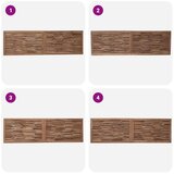  Uzglavlje Zidne Prirodna 180 cm Čvrsto teak drvo | shoptok.hr