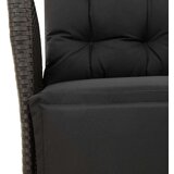  9-dijelni vrtni blagovaonski set s jastucima crni od poliratana | shoptok.hr