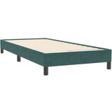 Box spring postelja z vzmetnico temno zelena 80x220 cm žamet, (21790774) | Shoptok.si