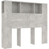  Uzglavlje s ormarićem siva boja betona 120 x 18,5 x 102,5 cm | shoptok.hr