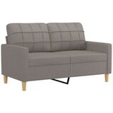  Dvosjed s ukrasnim jastucima smeđesivi 120 cm od tkanine | shoptok.hr
