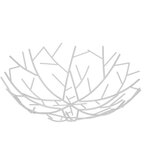 Posuda za Voće Versa Bijela Metal Čelik 30 x 9 x 30 cm | shoptok.hr