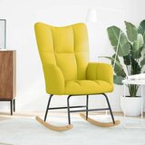  Stolica za ljuljanje svijetložuta od tkanine | shoptok.hr