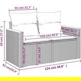  8-dijelni set vrtnih sofa od poliratana s jastucima crni | shoptok.hr