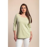 Fenzy Top S 3/4 Rukavima, Svijetlozelene Boje | shoptok.hr