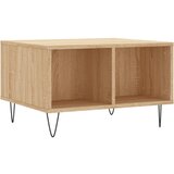 Maison Chic Klubska mizica - kavna mizica - Nizka mizica sonoma hrast 60x50x36,5 cm inženirski les, (21752708) Cene