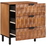  Noćni ormar s ladicama Smeđa 50 x 33 x 62 cm Čvrsto drvo manga | shoptok.hr