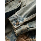 Reserved - Jakna s dirty wash efektom - indigo jeans | shoptok.hr
