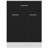 vidaXL donji ormarić s ladicom crni 60 x 46 x 81,5 cm od iverice | shoptok.hr