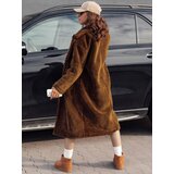 DStreet Women's winter coat GLAMFUR long fur camel | shoptok.hr
