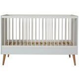 Qu-ax otroška posteljica cocoon 70x140 ice white Cene
