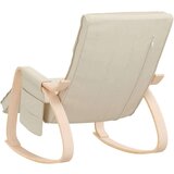 Stolica za ljuljanje od tkanine krem | shoptok.hr