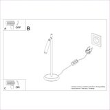 Stolna sollux SL.1468 - stona lampa pastelo 1xG9/8W/230V bela | Eponuda.com