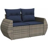  9-dijelni set vrtnih sofa s jastucima sivi od poliratana bagrem | shoptok.hr