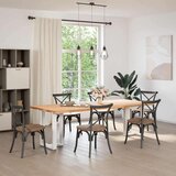  Noge za jedilno mizo v obliki črke T, 2 kosa, bele barve, 60x35x(72-73) cm, jeklo, (22123831) | Shoptok.si