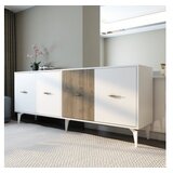 Hanah home komoda verry white walnut Cene