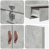 Krevet s ladicama Betonski sivi 90 cm Konstruirano drvo | shoptok.hr