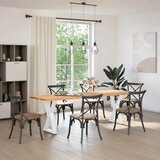  Noge za blagovaonski stol 2 kom Bijele 50 x (72-73,3) cm Čelik | shoptok.hr