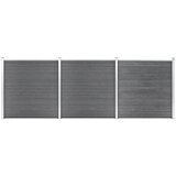 vidaXL vrtna ograda WPC 526 x 186 cm siva Cijene