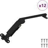  Šarka za podršku poklopcu 12 pcs Crna 192 x 32 x 50 mm Čelik | Eponuda.com