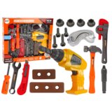 Lean Toys veliki set alata za male majstore s akumulatorskom bušilicom Cijene