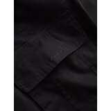 Ombre Men's single color shorts with cargo pockets - black | Shoptok.si