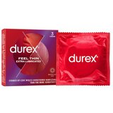 Durex Feel Thin Extra Lubricated kondomi 1 pakiranje za moške | shoptok.hr