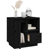  Noćni ormarići 2 kom crni 50 x 34 x 50 cm od masivne borovine | Eponuda.ba