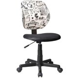 Gent pisarniški stol ARIEL black+white | Shoptok.si