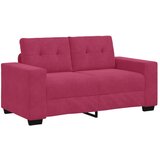  3-dijelni set sofe s jastučićima vino crvena baršun | shoptok.hr