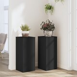 vidaXL Stojalo za rastline 2 kosa črno 30x30x70 cm inženirski les Cene