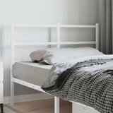 vidaXL Kovinsko vzglavje belo 120 cm | Shoptok.si