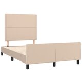  The Living Store Posteljni okvir z vzglavjem kapučino 120x190 cm umetno usnje - Posteljni Okvir Z Vzglavjem, (21530508) | Shoptok.si