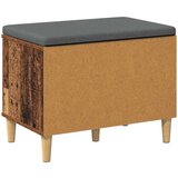  Klupa za hodnik s jastukom s vratima Staro drvo 60 x 38 x 46 cm | shoptok.hr