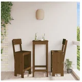 vidaXL Barski stolček 2 kosa med. rjav 40x48,5x115,5 cm trdn
