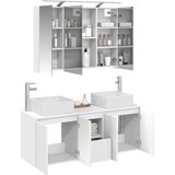  Set ormarića za kupaonicu 4 kom. Bijela Konstruirano drvo | shoptok.hr