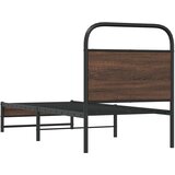  Okvir kreveta bez madraca smeđa boja hrasta 80x200 cm drveni | shoptok.hr