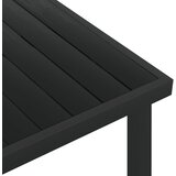  Vrtni stol crni 140 x 90 x 74 cm od aluminija i WPC-a - Crna 1 | shoptok.hr