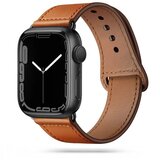 TECH-PROTECT LEATHERFIT narukvica za APPLE WATCH 4 / 5 / 6 / 7 / 8 / SE (38 / 40 / 41 MM) BROWN | Eponuda.ba