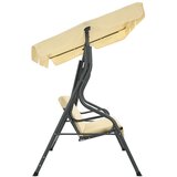  Vrtna ljuljačka krem bijela 170 x 110 x 153 cm | shoptok.hr