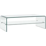  Klubska mizica prozorna 98x45x31 cm kaljeno steklo | Shoptok.si