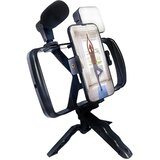  Podesivi stolni stativ s držačem za telefon s LED/mikrofonom za Streaming crni | Eponuda.ba