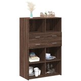  Visoka komoda boja hrasta 80 x 42,5 x 124 cm konstruirano drvo | shoptok.hr
