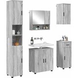  Set namještaja za kupaonicu 5 kom. Siva Sonoma 61 x 35 x 64 cm | shoptok.hr