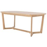Bloomingville Jedilna miza iz masivnega kavčukovca 100x200 cm Serrone – | Shoptok.si
